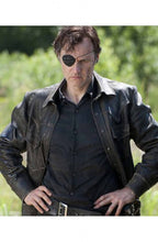 David Morrissey Black Leather Jacket The Walking Dead
