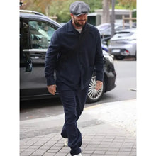 David Beckham Five Paris Fashion Week Navy Blue Jacket