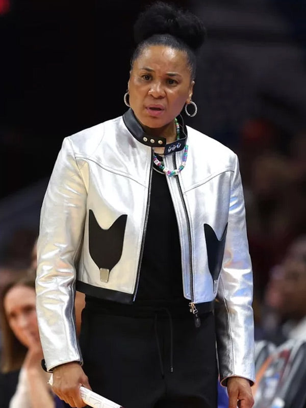 Dawn Staley Silver Leather Jacket