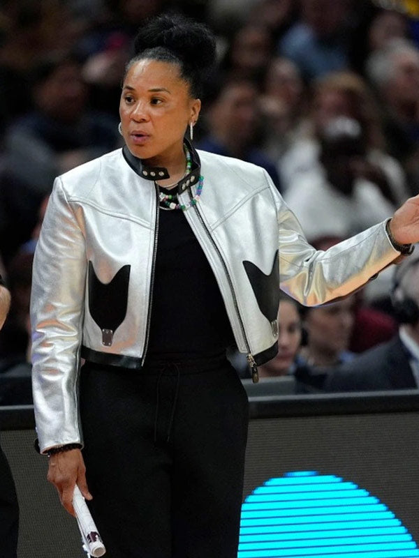 Dawn Staley Silver Leather Jacket