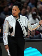 Dawn Staley Silver Leather Jacket