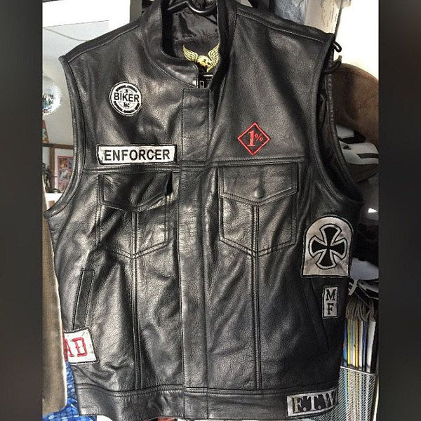 Deacon St John Days Gone Leather Vest Front