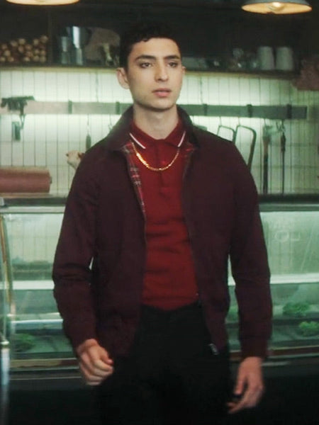Dead Boy Detectives S01 Charles Rowland Maroon Jacket