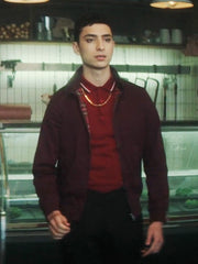Dead Boy Detectives S01 Charles Rowland Maroon Jacket