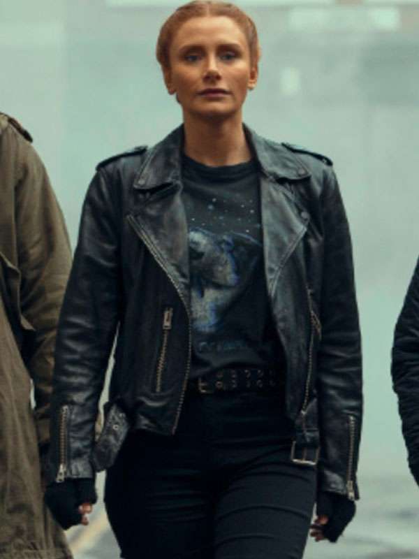 Bryce Dallas Howard Deep Cover  Leather Jacket