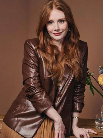 Deep Cover Bryce Dallas Howard Leather Blazer