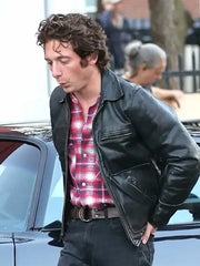 Deliver Me from Nowhere Jeremy Allen White Black Leather Jacket