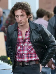Deliver Me from Nowhere Jeremy Allen White Black Leather Jacket
