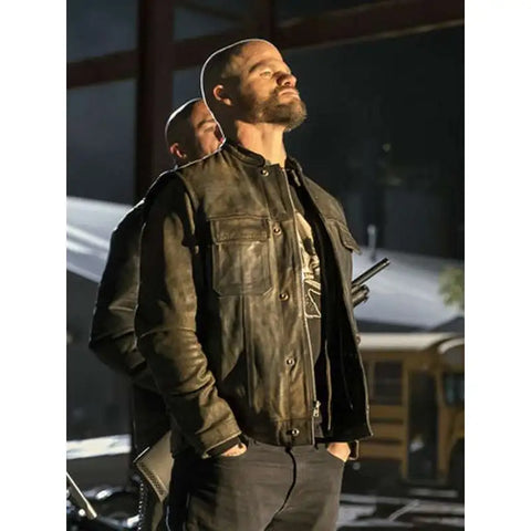 Den of Thieves Evan Jones Leather Jacket