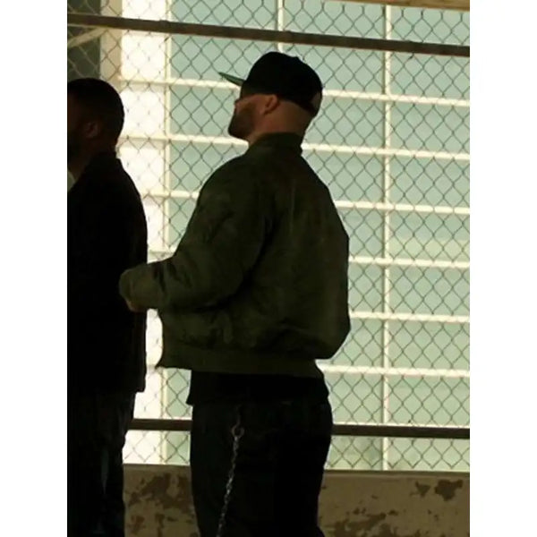 Den of Thieves Evan Jones Green Bomber Jacket