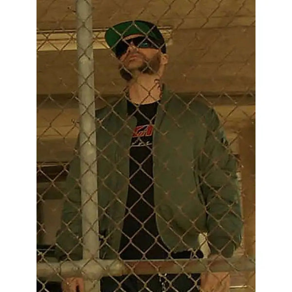 Den of Thieves Evan Jones Green Bomber Jacket