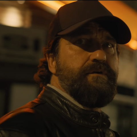 Den of Thieves 2 Pantera 2025 Gerard Butler Black Leather Jacket