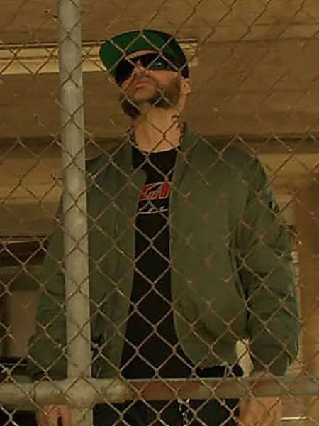 Den of Thieves Evan Jones Green Bomber Jacket