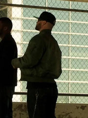 Den of Thieves Evan Jones Green Bomber Jacket