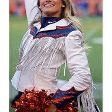 Cheerleaders Denver Broncos Fringe Jacket