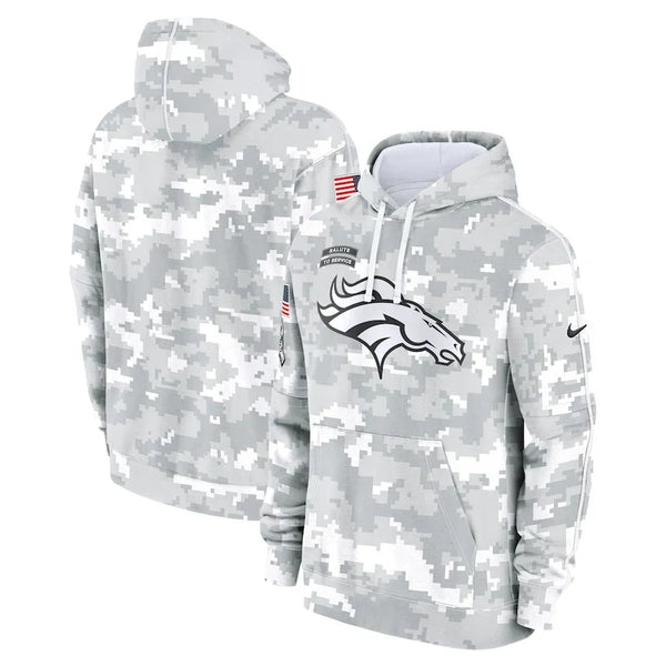 Denver Broncos Arctic Camo 2024 Fleece Hoodie