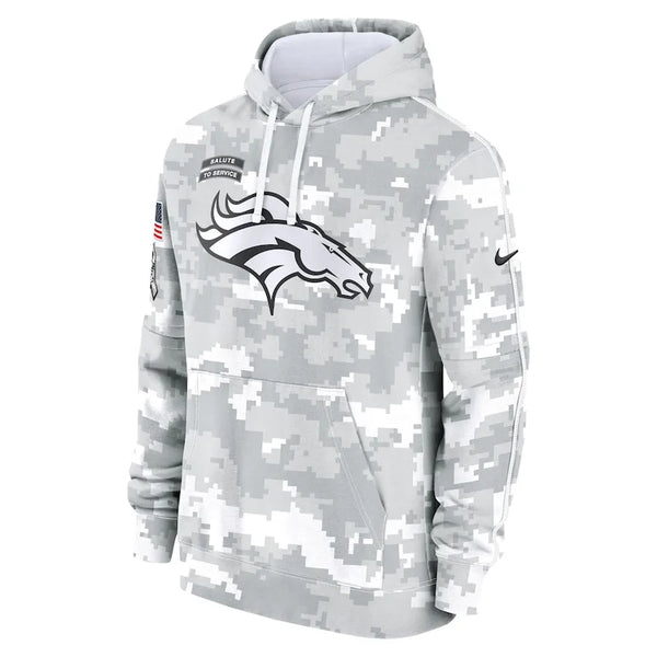 Denver Broncos Arctic Camo 2024 Fleece Hoodie