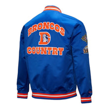 Denver Broncos Blue Satin Jacket
