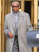 Denzel Washington Here Comes the Flood Grey Coat