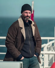 Dept. Q S01 Matthew Goode Shearling Coat