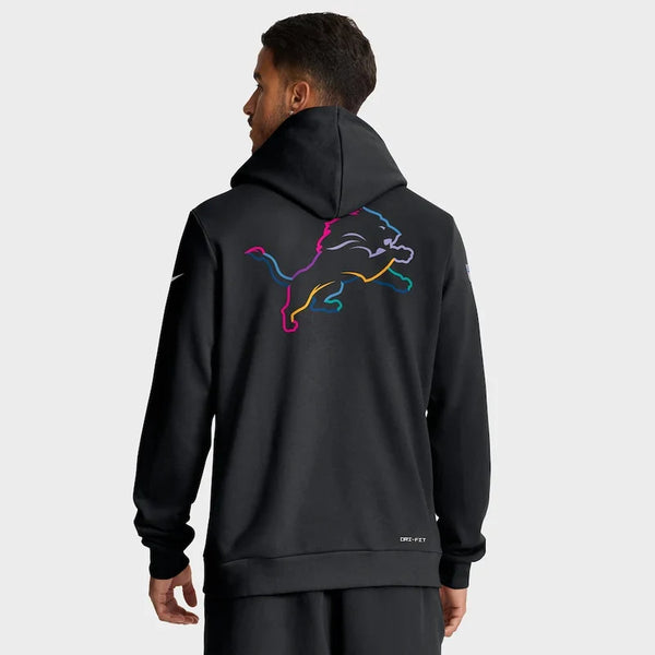Detroit Lions Black 2025 Dri-FIT Hoodie