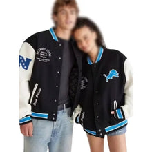Detroit Lions Black Wool Jacket