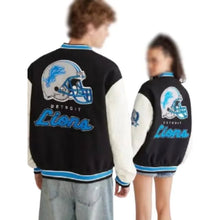 Detroit Lions Black Wool Jacket