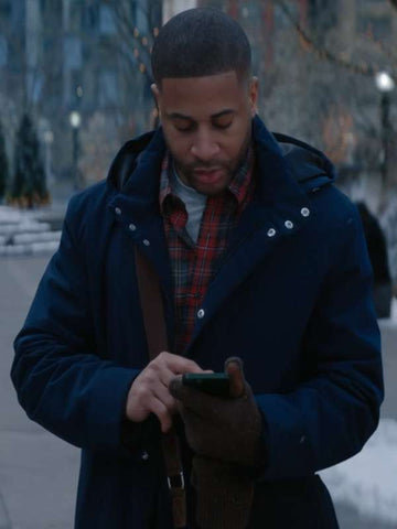 Devale Ellis Meet Me Next Christmas Blue Jacket