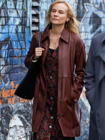 Diane Kruger Longing 2024 Leather Coat