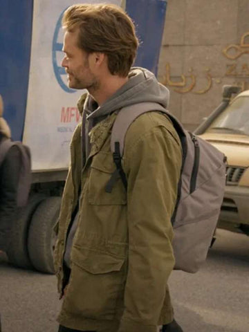 Christopher Backus Dirty Angels 2024 Green Hooded Jacket