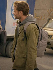 Christopher Backus Dirty Angels 2024 Green Hooded Jacket