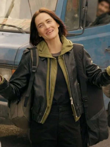 Eva Green Dirty Angels Black Leather Jacket