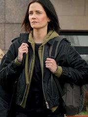 Eva Green Dirty Angels Black Leather Jacket