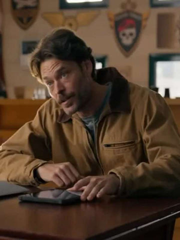 Christopher Backus Dirty Angels 2024 Brown Jacket