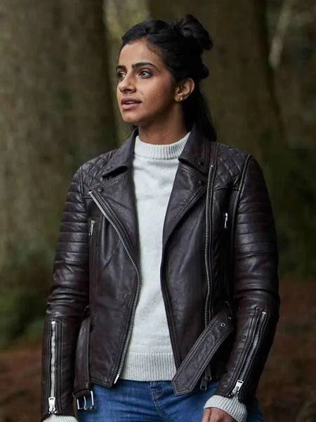 Doctor Who Mandip Gill Biker Jacket