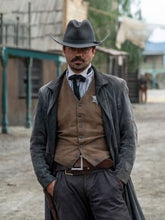 That Dirty Black Bag Dominic Cooper Brown Wool Coat