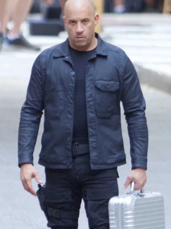 Dominic Toretto Fast & Furious 8 Vin Diesel Black Jacket