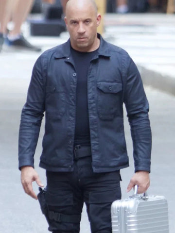 Dominic Toretto Fast & Furious 8 Vin Diesel Black Jacket