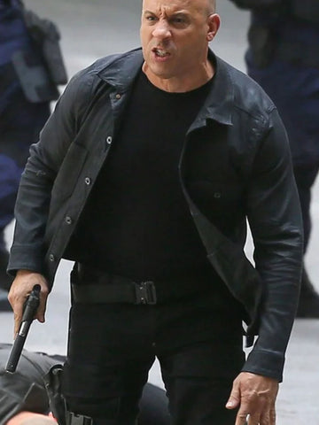 Dominic Toretto Fast & Furious 8 Vin Diesel Black Jacket