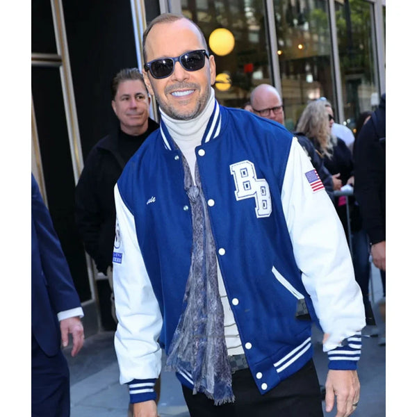 Donnie Wahlberg NYC Blue Bomber Jacket