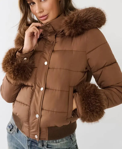 Dope Thief S01 Sherry Fur Quilted Jacket