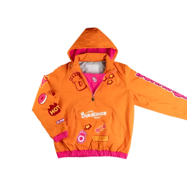 DunKings Premium Lined Orange Pullover Jacket