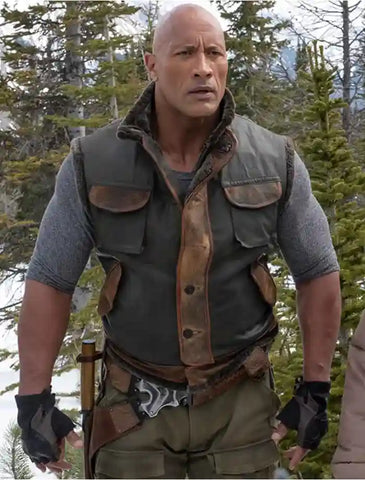 Dwayne Johnson Jumanji The Next Level Leather Vest