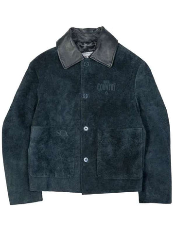 Edmonton Oilers Suede Leather Jacket