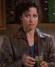 Elaine Benes Seinfeld Brown Leather Jacket