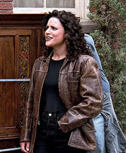 Elaine Benes Seinfeld Brown Leather Jacket