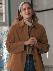 Elsbeth S01 Elizabeth Lail Brown Jacket