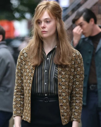 Elle Fanning A Complete Unknown Printed Jacket