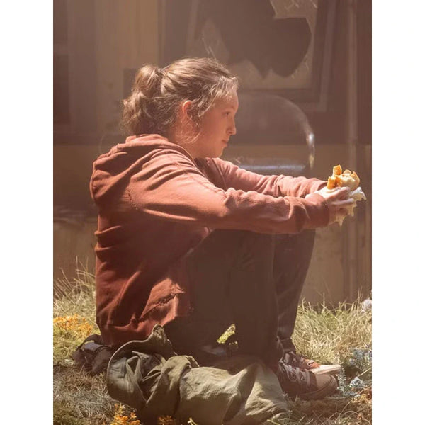 Bella Ramsey The Last Of Us 2023 Maroon Hoodie