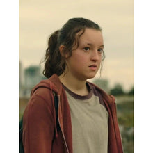 Bella Ramsey The Last Of Us 2023 Maroon Hoodie